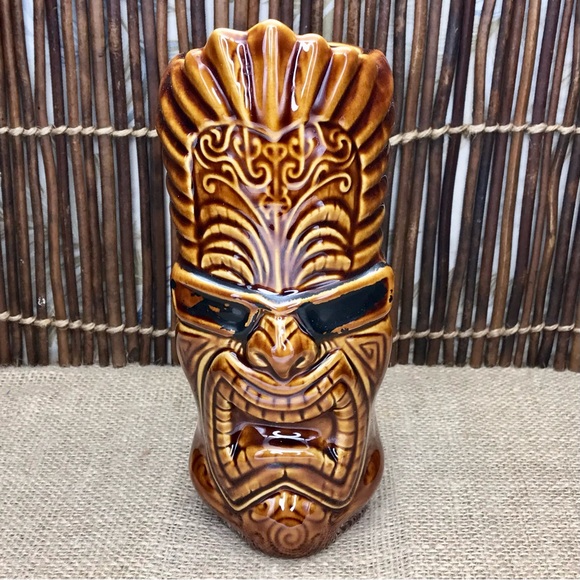 Tiki Farm The Tikinator Rick Nietveld 2005 Tiki Mug with Sunglasses 8" - Picture 7 of 8